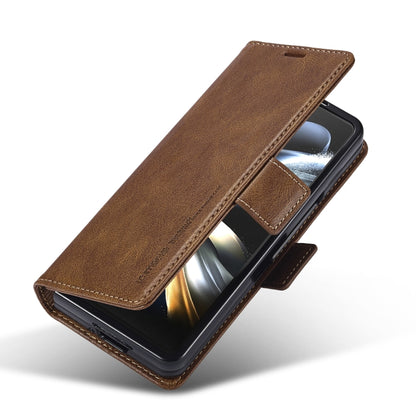 LC.IMEEKE RFID Anti-theft Leather Phone Case, For Samsung Galaxy Z Fold5, For Samsung Galaxy Z Flip5