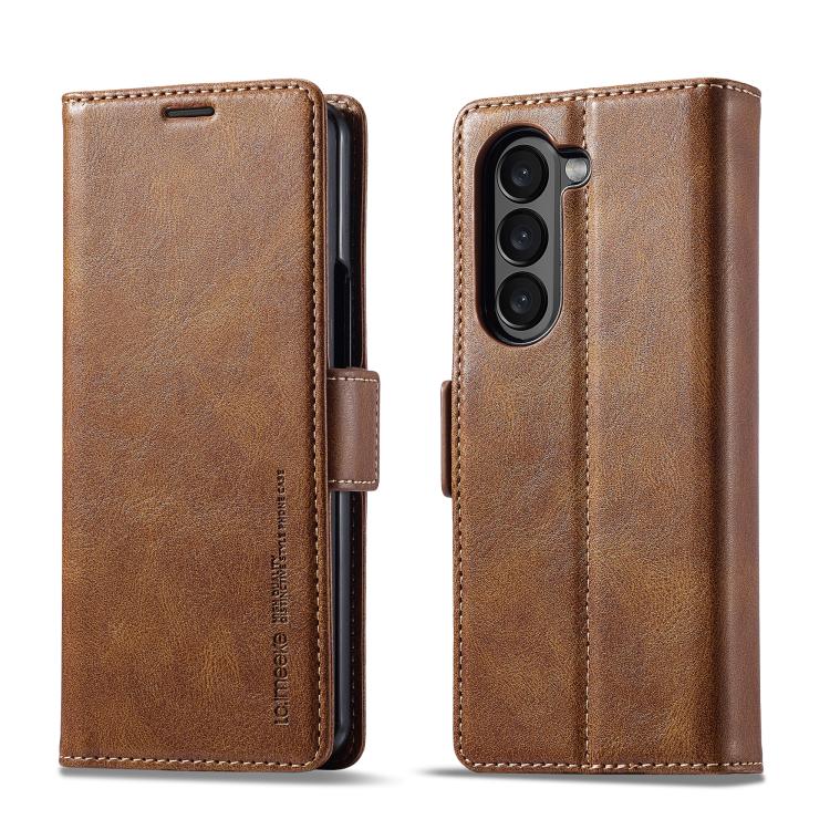 LC.IMEEKE RFID Anti-theft Leather Phone Case, For Samsung Galaxy Z Flip6 / Flip7 FE, For Samsung Galaxy Z Fold7 5G, For Samsung Galaxy Z Flip7 5G, For Samsung Galaxy Z Fold6 5G, For Samsung Galaxy Z Fold5, For Samsung Galaxy Z Flip5