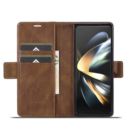 LC.IMEEKE RFID Anti-theft Leather Phone Case, For Galaxy Z Fold8 Ultra 5G, For Galaxy Z Flip8 5G, For Samsung Galaxy Z Flip6 / Flip7 FE, For Samsung Galaxy Z Fold7 5G, For Samsung Galaxy Z Flip7 5G, For Samsung Galaxy Z Fold6 5G