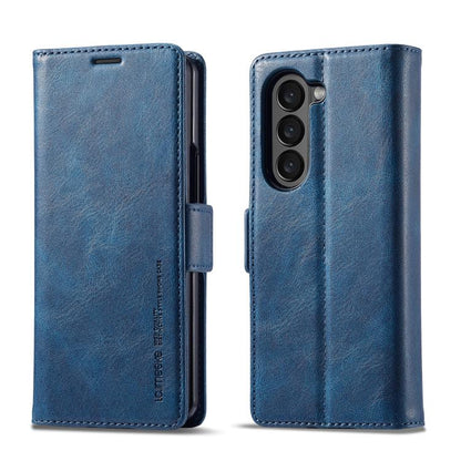 LC.IMEEKE RFID Anti-theft Leather Phone Case, For Galaxy Z Fold8 Ultra 5G, For Galaxy Z Flip8 5G, For Samsung Galaxy Z Flip6 / Flip7 FE, For Samsung Galaxy Z Fold7 5G, For Samsung Galaxy Z Flip7 5G, For Samsung Galaxy Z Fold6 5G
