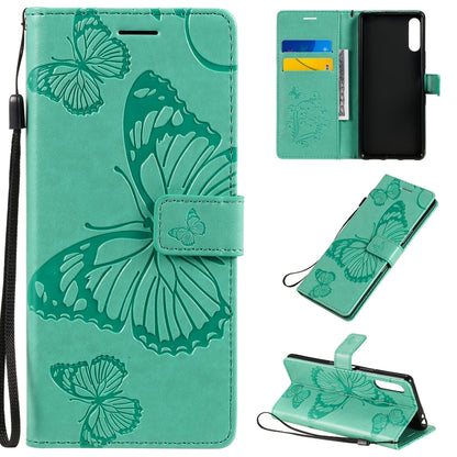 3D Butterflies Embossing Pattern Horizontal Flip Leather Case with Holder & Card Slot & Wallet, Series 2