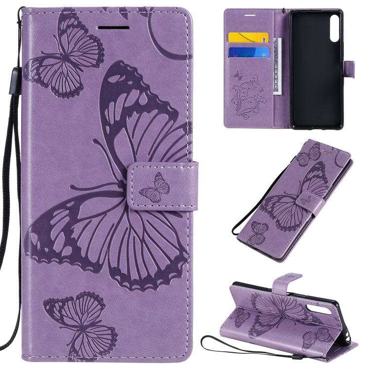 3D Butterflies Embossing Pattern Horizontal Flip Leather Case with Holder & Card Slot & Wallet, Series 2