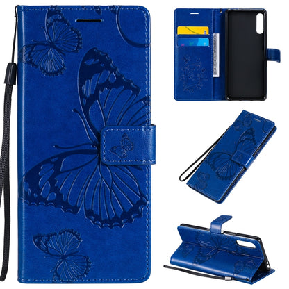 3D Butterflies Embossing Pattern Horizontal Flip Leather Case with Holder & Card Slot & Wallet, Series 2