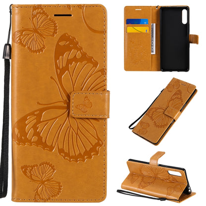 3D Butterflies Embossing Pattern Horizontal Flip Leather Case with Holder & Card Slot & Wallet, Series 2