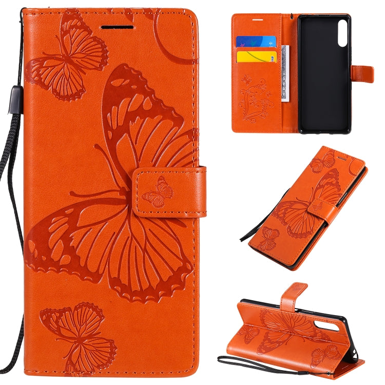 3D Butterflies Embossing Pattern Horizontal Flip Leather Case with Holder & Card Slot & Wallet, Series 2