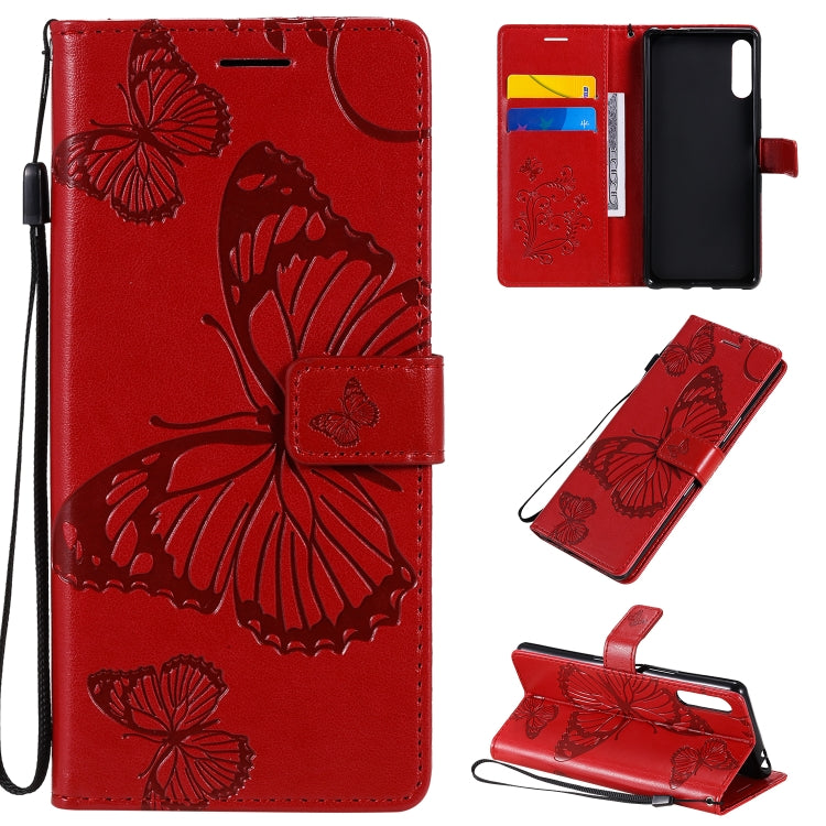 3D Butterflies Embossing Pattern Horizontal Flip Leather Case with Holder & Card Slot & Wallet, Series 2