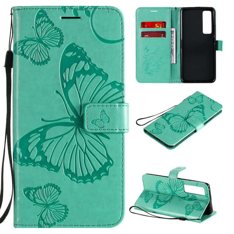 3D Butterflies Embossing Pattern Horizontal Flip Leather Case with Holder & Card Slot & Wallet, Series 2