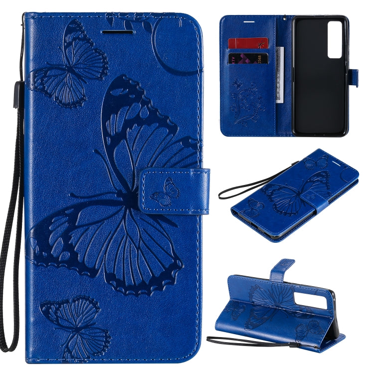 3D Butterflies Embossing Pattern Horizontal Flip Leather Case with Holder & Card Slot & Wallet, Series 2