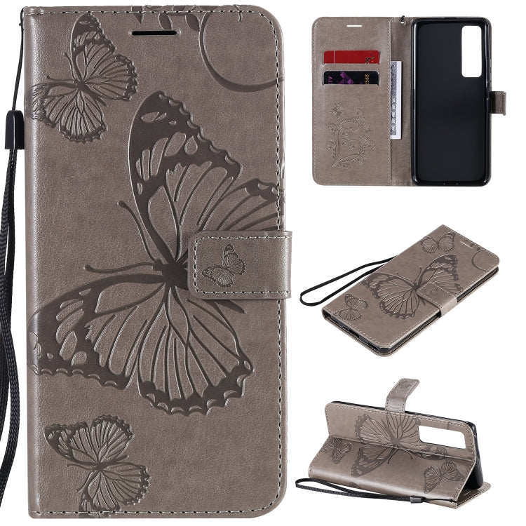 3D Butterflies Embossing Pattern Horizontal Flip Leather Case with Holder & Card Slot & Wallet, Series 2