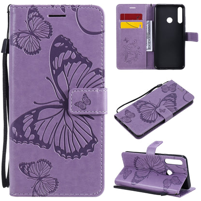 3D Butterflies Embossing Pattern Horizontal Flip Leather Case with Holder & Card Slot & Wallet, Series 2