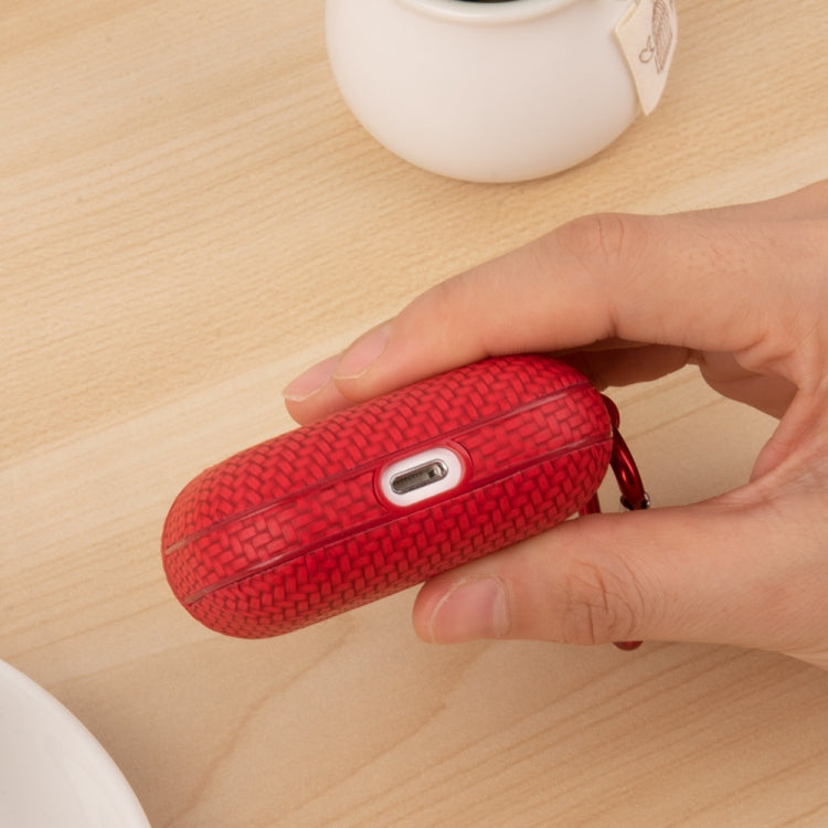 Woven Skin Texture PC TWS Earphone Protective Case