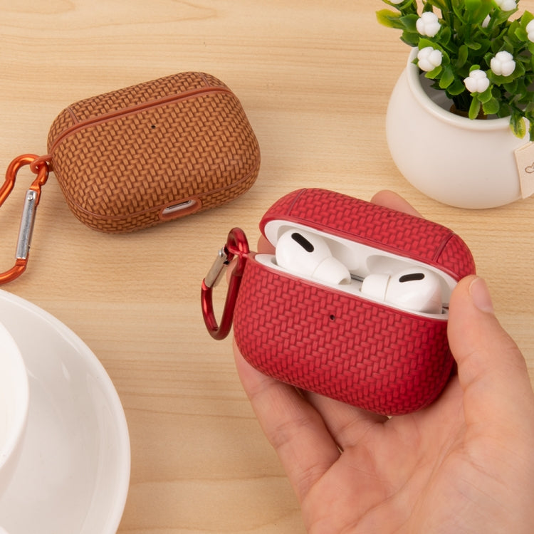 Woven Skin Texture PC TWS Earphone Protective Case