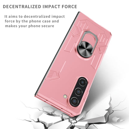 Matte UV Armor Ring Shockproof Phone Case, For Samsung Galaxy Z Fold5 5G, For Samsung Galaxy Z Flip5 5G