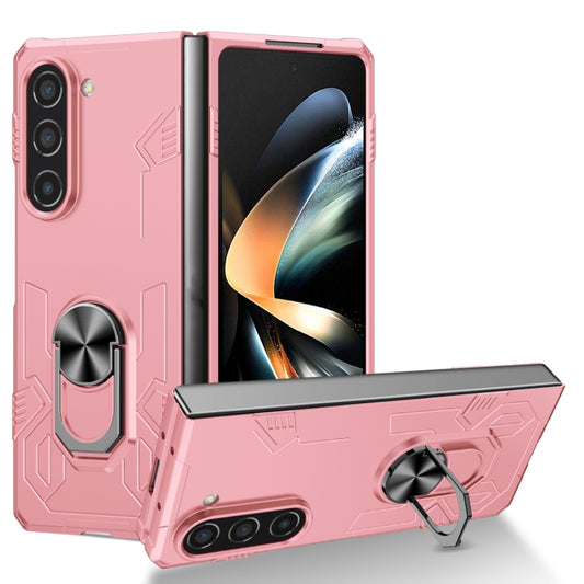 Matte UV Armor Ring Shockproof Phone Case, For Samsung Galaxy Z Fold5 5G, For Samsung Galaxy Z Flip5 5G