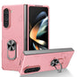 Matte UV Armor Ring Shockproof Phone Case, For Samsung Galaxy Z Fold5 5G, For Samsung Galaxy Z Flip5 5G