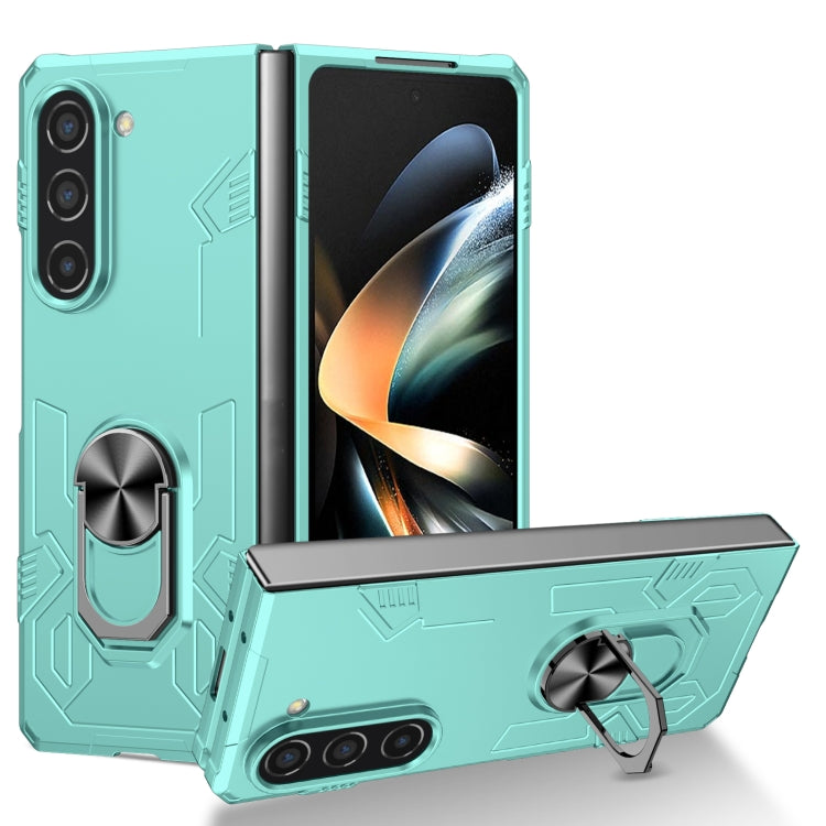 Matte UV Armor Ring Shockproof Phone Case, For Samsung Galaxy Z Fold5 5G, For Samsung Galaxy Z Flip5 5G
