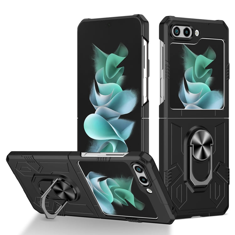 Matte UV Armor Ring Shockproof Phone Case, For Samsung Galaxy Z Fold5 5G, For Samsung Galaxy Z Flip5 5G