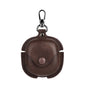 Leather TWS Earphone Protective Case with Hook, For Samsung Galaxy Buds Live / Pro