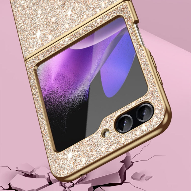 Electroplate Glittery Shockproof Phone Case, For Samsung Galaxy Z Flip6 / Flip7 FE, For Samsung Galaxy Z Flip5