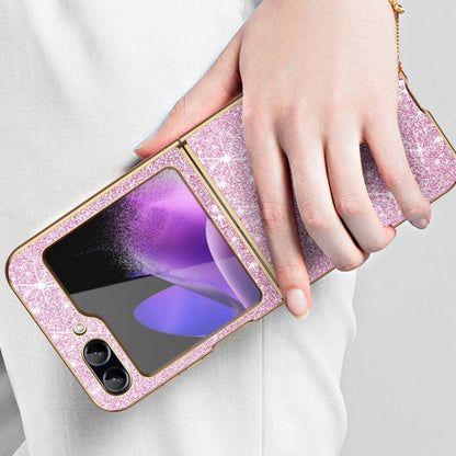 Electroplate Glittery Shockproof Phone Case, For Samsung Galaxy Z Flip6 / Flip7 FE, For Samsung Galaxy Z Flip5