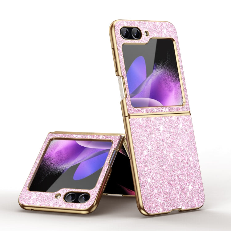 Electroplate Glittery Shockproof Phone Case, For Samsung Galaxy Z Flip6 / Flip7 FE, For Samsung Galaxy Z Flip5