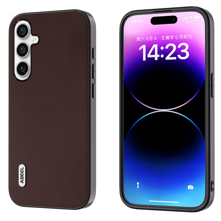 ABEEL Genuine Leather Xiaoya Series Phone Case, For Samsung Galaxy S24 Ultra 5G, For Samsung Galaxy S23 FE 5G, For Samsung Galaxy S23 Ultra 5G, For Samsung Galaxy S23+ 5G, For Samsung Galaxy S23 5G