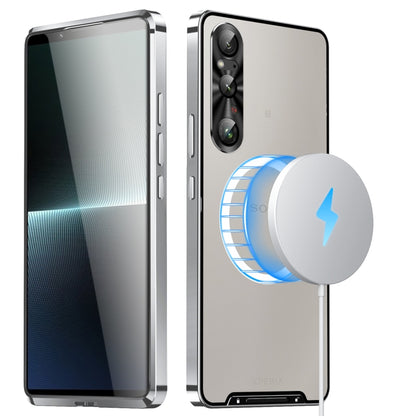 Frosted Metal MagSafe Magnetic Phone Case, For Sony Xperia 1 VI, For Sony Xperia 1 V, For Sony Xperia 10 V, For Sony Xperia 10 IV