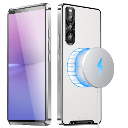 Frosted Metal MagSafe Magnetic Phone Case, For Sony Xperia 1 VI, For Sony Xperia 1 V, For Sony Xperia 10 V, For Sony Xperia 10 IV