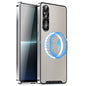Frosted Metal MagSafe Magnetic Phone Case, For Sony Xperia 1 VI, For Sony Xperia 1 V, For Sony Xperia 10 V, For Sony Xperia 10 IV