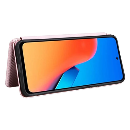 Carbon Fiber Texture Flip Leather Phone Case, For Xiaomi Redmi 12 4G