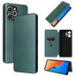Carbon Fiber Texture Flip Leather Phone Case, For Xiaomi Redmi 12 4G