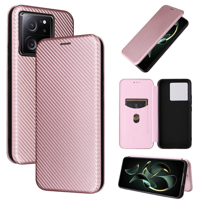 Carbon Fiber Texture Flip Leather Phone Case, For Xiaomi Redmi Note 13 Pro+ 5G, For Xiaomi Redmi Note 13 Pro, For Xiaomi Redmi K60 Ultra, For Xiaomi Redmi 12R / Poco M6 Pro