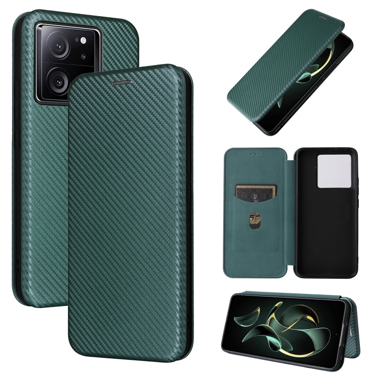 Carbon Fiber Texture Flip Leather Phone Case, For Xiaomi Redmi Note 13 Pro+ 5G, For Xiaomi Redmi Note 13 Pro, For Xiaomi Redmi K60 Ultra, For Xiaomi Redmi 12R / Poco M6 Pro