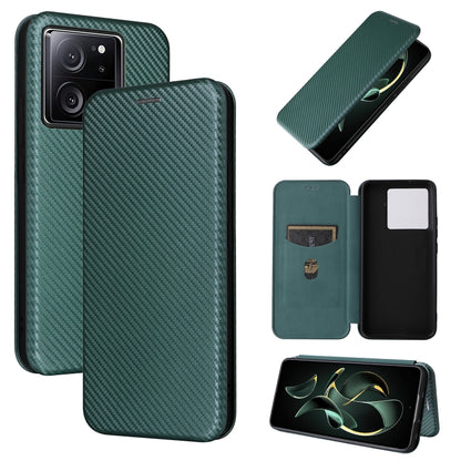 Carbon Fiber Texture Flip Leather Phone Case, For Xiaomi Redmi Note 13 Pro+ 5G, For Xiaomi Redmi Note 13 Pro, For Xiaomi Redmi K60 Ultra, For Xiaomi Redmi 12R / Poco M6 Pro