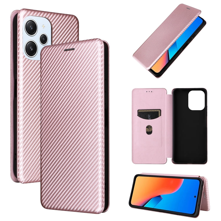 Carbon Fiber Texture Flip Leather Phone Case, For Xiaomi Redmi Note 13 Pro+ 5G, For Xiaomi Redmi Note 13 Pro, For Xiaomi Redmi K60 Ultra, For Xiaomi Redmi 12R / Poco M6 Pro