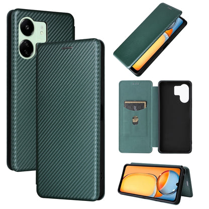 Carbon Fiber Texture Flip Leather Phone Case, For Xiaomi Redmi Note 13 Pro / M6 Pro 4G, For Xiaomi Redmi A3 4G, For Xiaomi Redmi Note 13 4G, For Xiaomi Redmi 13C 5G / 4G