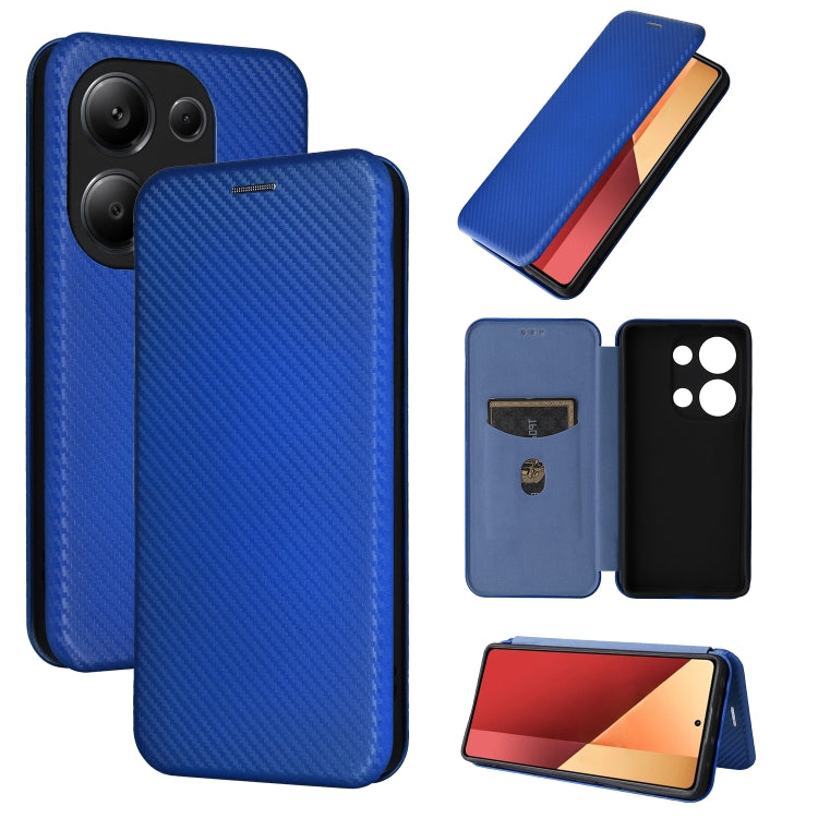 Carbon Fiber Texture Flip Leather Phone Case, For Xiaomi Redmi Note 13 Pro / M6 Pro 4G, For Xiaomi Redmi A3 4G, For Xiaomi Redmi Note 13 4G, For Xiaomi Redmi 13C 5G / 4G