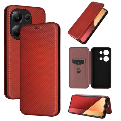 Carbon Fiber Texture Flip Leather Phone Case, Series 1