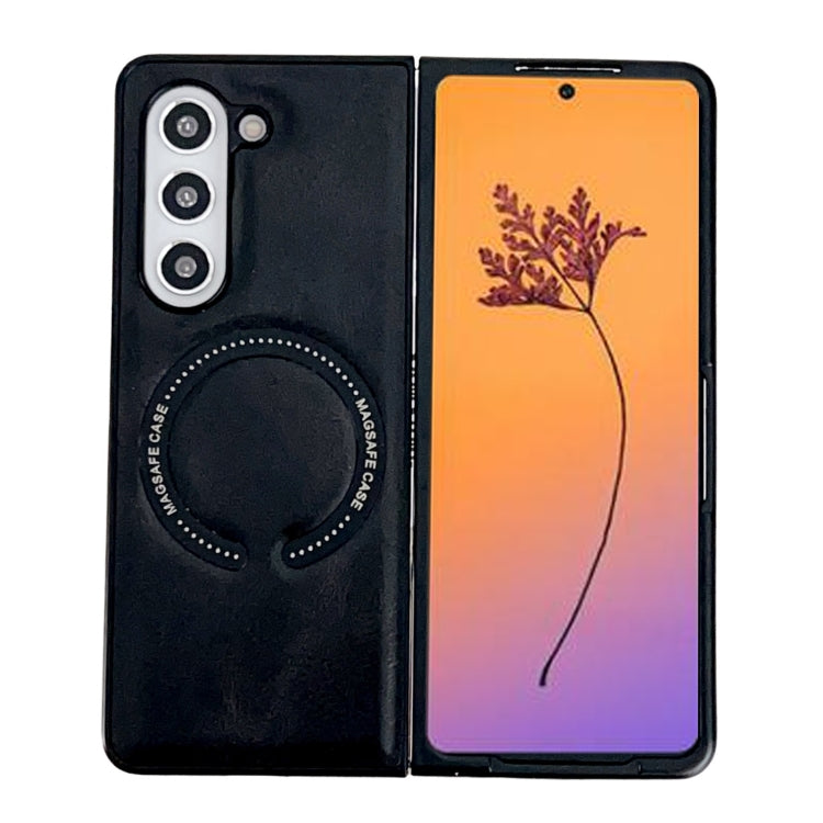 Crazy Horse Texture Magnetic Magsafe PU Phone Case, For Galaxy Z Fold8 Ultra 5G, For Galaxy Z Flip8 5G, For Samsung Galaxy Z Flip7 5G, For Samsung Galaxy Z Fold5