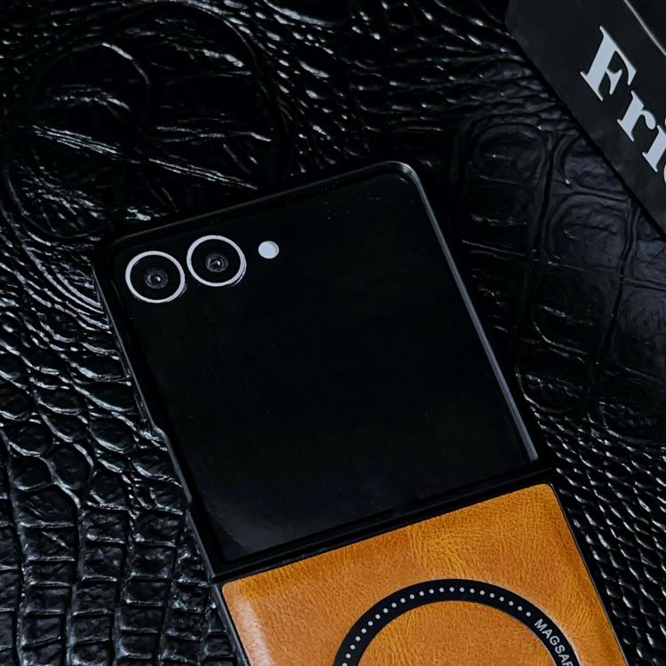 Crazy Horse Texture Magnetic Magsafe PU Phone Case, For Samsung Galaxy Z Flip7 5G, For Samsung Galaxy Z Fold5, For Samsung Galaxy Z Flip5