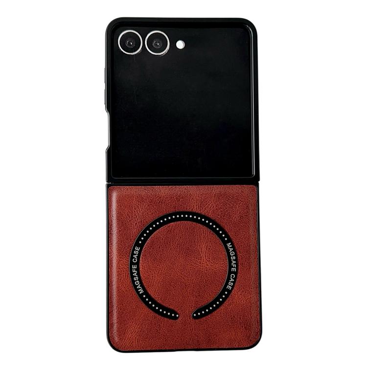 Crazy Horse Texture Magnetic Magsafe PU Phone Case, For Galaxy Z Fold8 Ultra 5G, For Galaxy Z Flip8 5G, For Samsung Galaxy Z Flip7 5G, For Samsung Galaxy Z Fold5