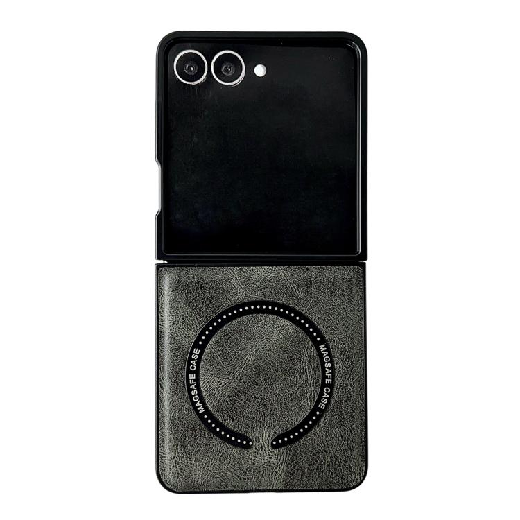 Crazy Horse Texture Magnetic Magsafe PU Phone Case, For Samsung Galaxy Z Flip7 5G, For Samsung Galaxy Z Fold5, For Samsung Galaxy Z Flip5