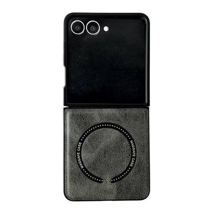 Crazy Horse Texture Magnetic Magsafe PU Phone Case, For Samsung Galaxy Z Flip7 5G, For Samsung Galaxy Z Fold5, For Samsung Galaxy Z Flip5