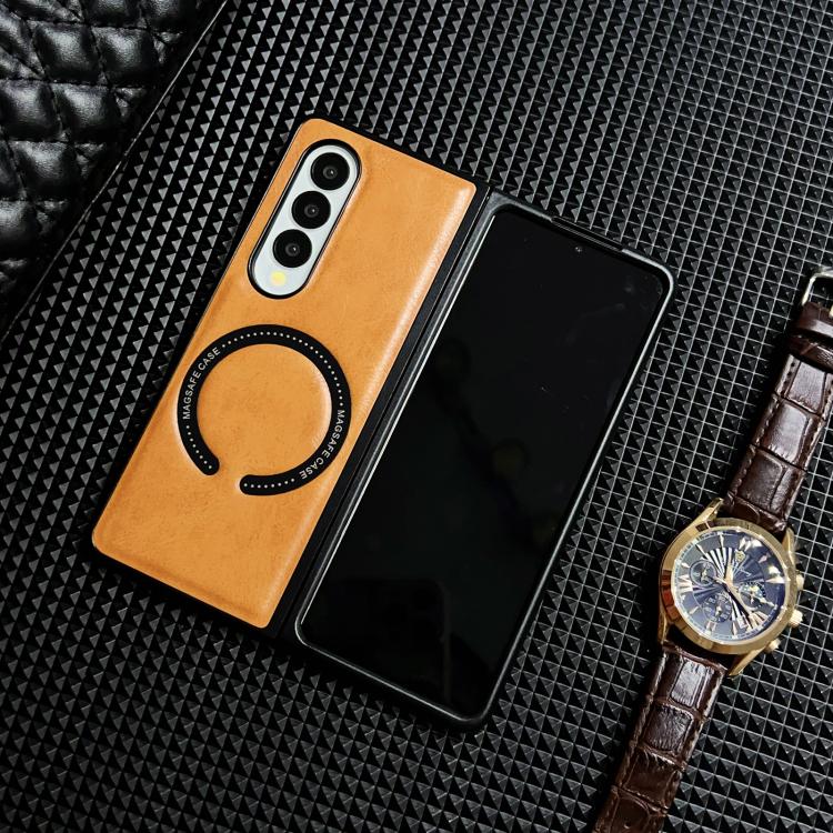 Crazy Horse Texture Magnetic Magsafe PU Phone Case, For Galaxy Z Fold8 Ultra 5G, For Galaxy Z Flip8 5G, For Samsung Galaxy Z Flip7 5G, For Samsung Galaxy Z Fold5