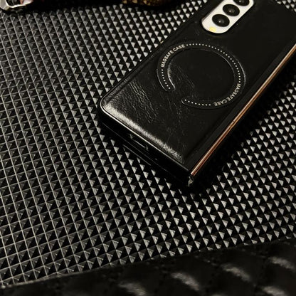 Crazy Horse Texture Magnetic Magsafe PU Phone Case, For Galaxy Z Fold8 Ultra 5G, For Galaxy Z Flip8 5G, For Samsung Galaxy Z Flip7 5G, For Samsung Galaxy Z Fold5