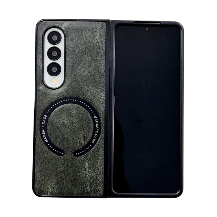 Crazy Horse Texture Magnetic Magsafe PU Phone Case, For Galaxy Z Fold8 Ultra 5G, For Galaxy Z Flip8 5G, For Samsung Galaxy Z Flip7 5G, For Samsung Galaxy Z Fold5