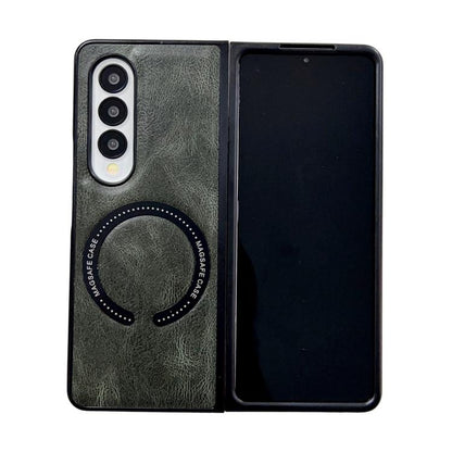 Crazy Horse Texture Magnetic Magsafe PU Phone Case, For Galaxy Z Fold8 Ultra 5G, For Galaxy Z Flip8 5G, For Samsung Galaxy Z Flip7 5G, For Samsung Galaxy Z Fold5