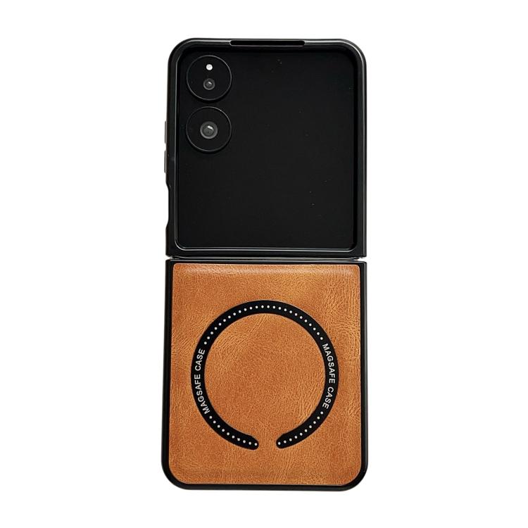 Crazy Horse Texture Magnetic Magsafe PU Phone Case, For Galaxy Z Fold8 Ultra 5G, For Galaxy Z Flip8 5G, For Samsung Galaxy Z Flip7 5G, For Samsung Galaxy Z Fold5