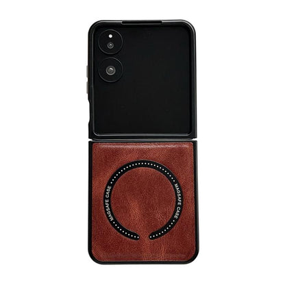 Crazy Horse Texture Magnetic Magsafe PU Phone Case, For Galaxy Z Fold8 Ultra 5G, For Galaxy Z Flip8 5G, For Samsung Galaxy Z Flip7 5G, For Samsung Galaxy Z Fold5