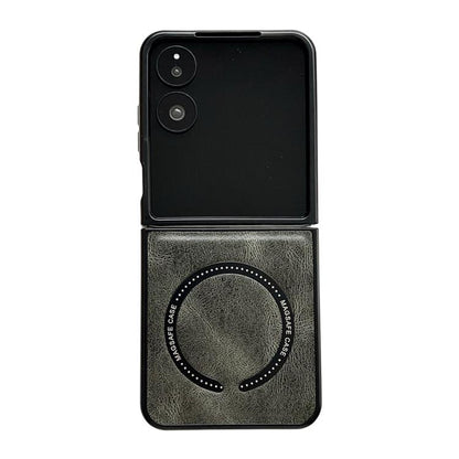 Crazy Horse Texture Magnetic Magsafe PU Phone Case, For Galaxy Z Fold8 Ultra 5G, For Galaxy Z Flip8 5G, For Samsung Galaxy Z Flip7 5G, For Samsung Galaxy Z Fold5
